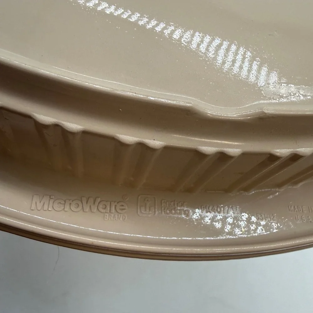 Anchor‎ Hocking MicroWare All-Purpose Cooker Vintage Microwave cake Pan no tac